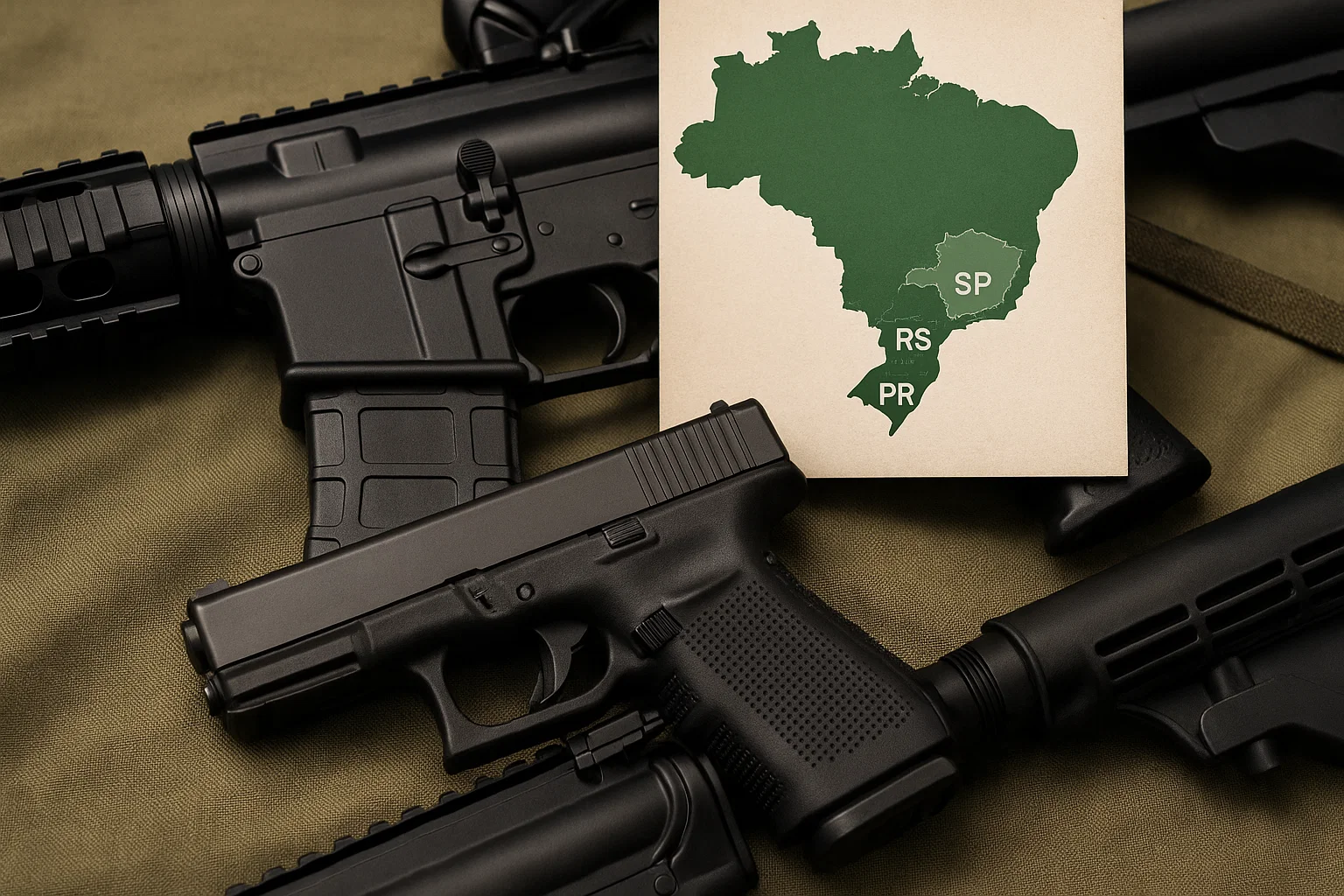 image Brasil tem 1,5 milhão de armas de CACs; maioria em SP, RS e PR